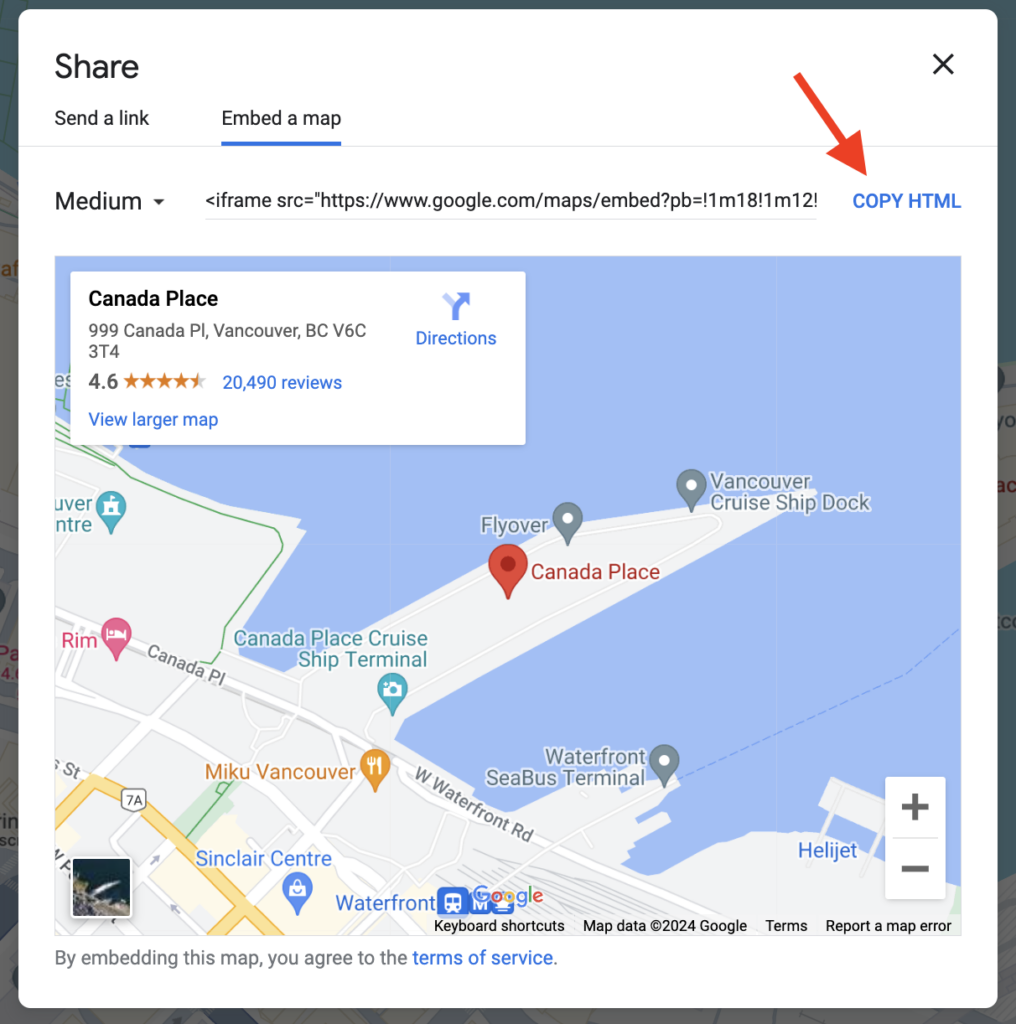 Google Maps Embed